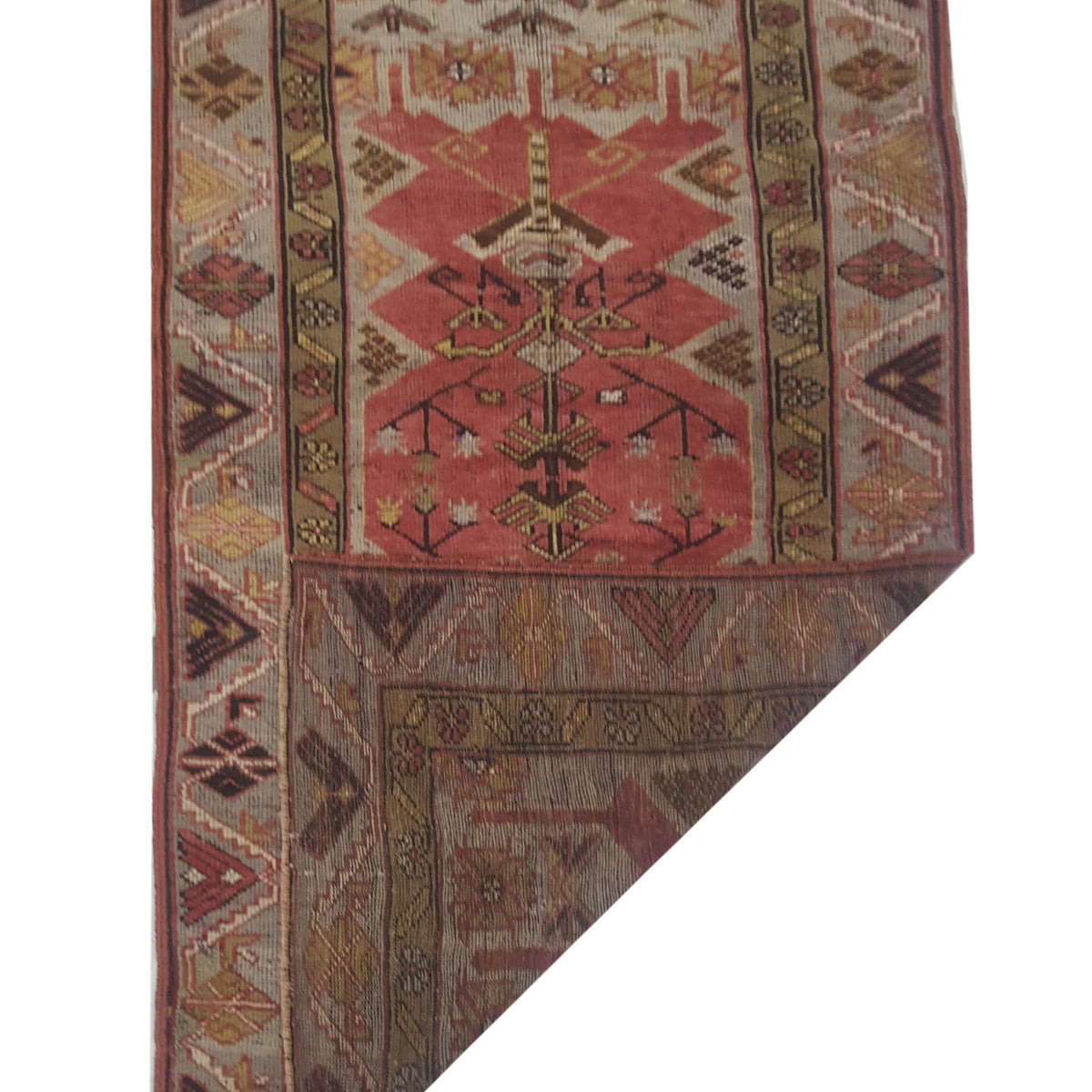 Pacific Anatolia 73573 Rust Gold Transitional Hand Knotted Rug