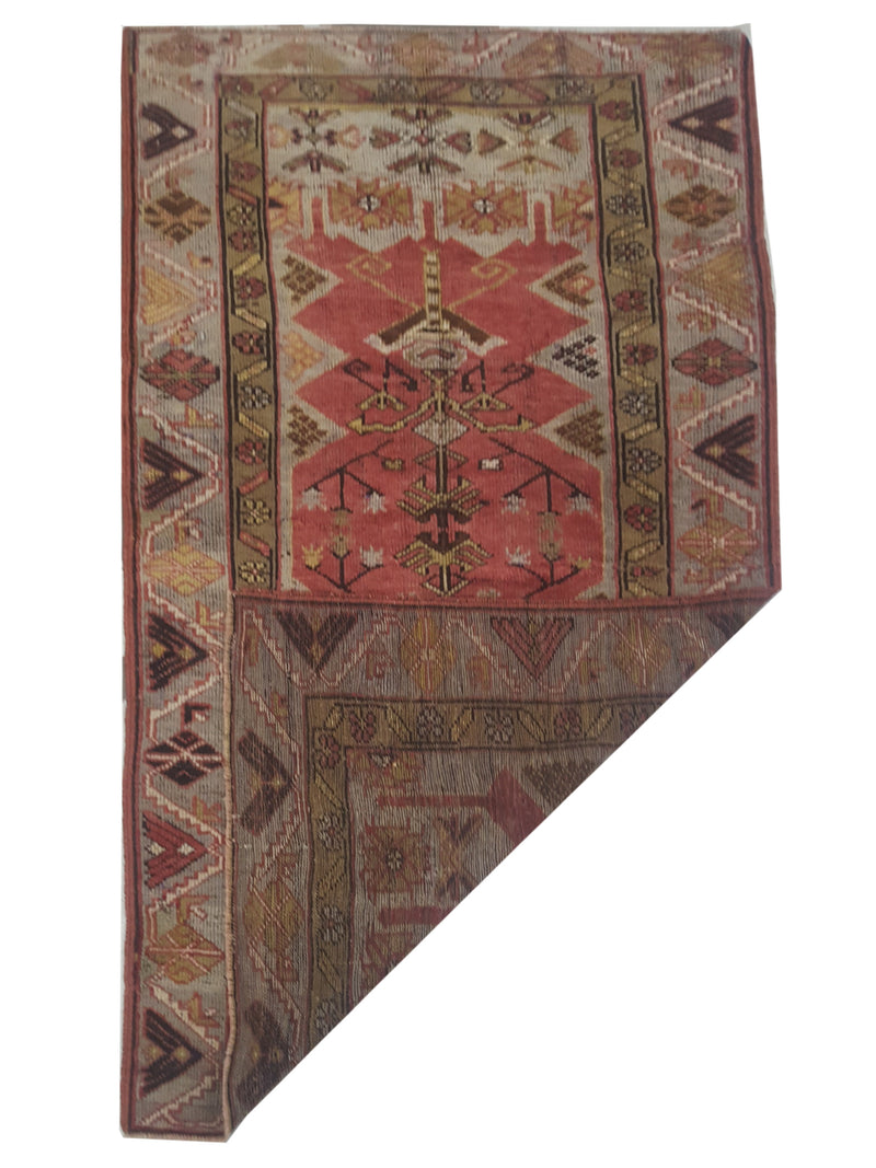 Pacific Anatolia 73573 Rust Gold Transitional Hand Knotted Rug