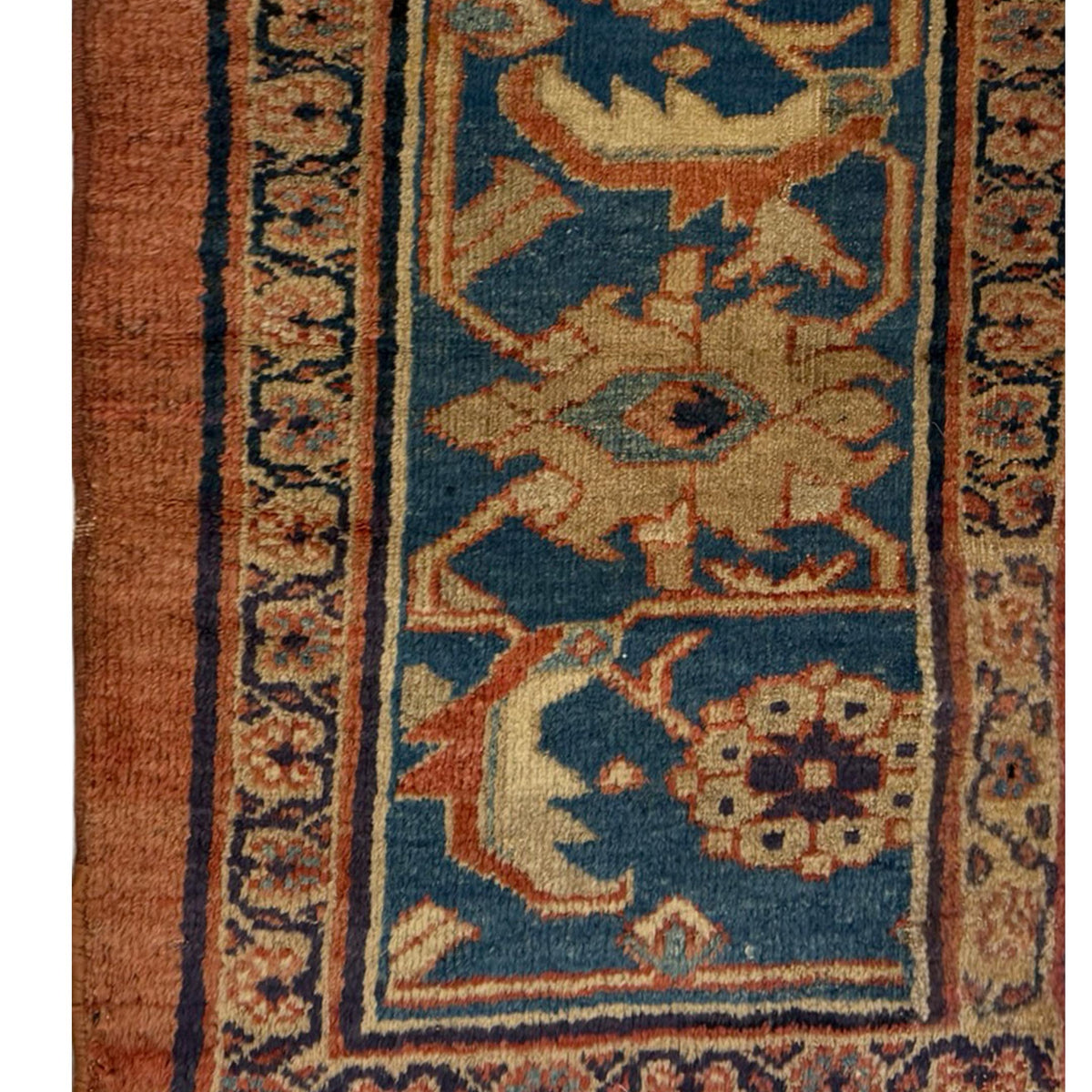 Fasa Antique Sultanabad 73576 Camel Ivory Transitional Antique Rug