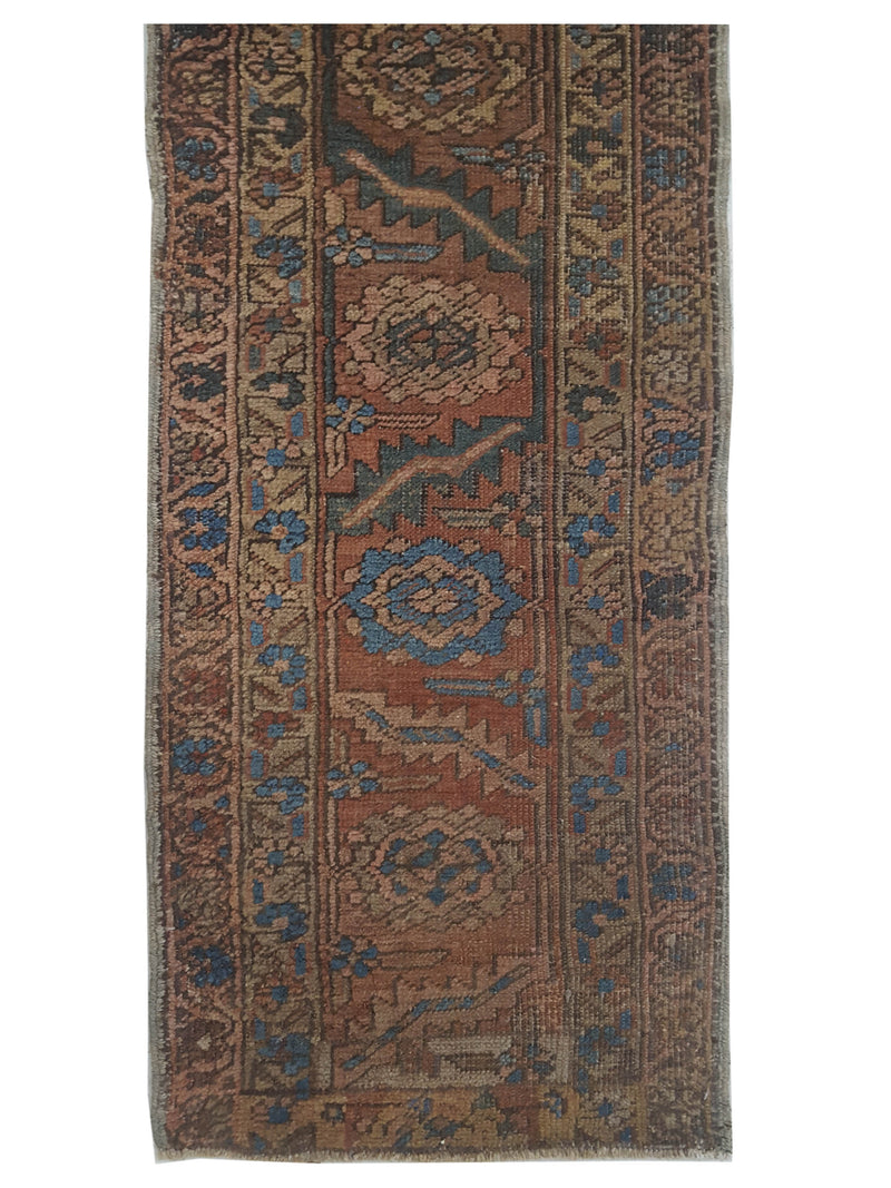 Pacific Anatolia 73577 Rust Teal Transitional Hand Knotted Rug