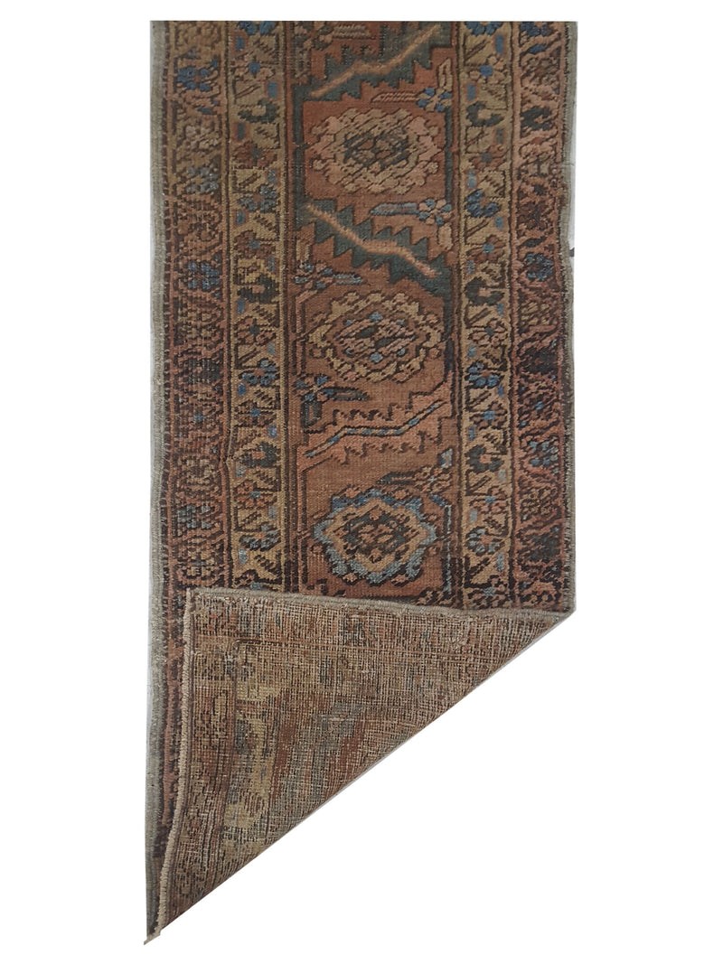 Pacific Anatolia 73577 Rust Teal Transitional Hand Knotted Rug