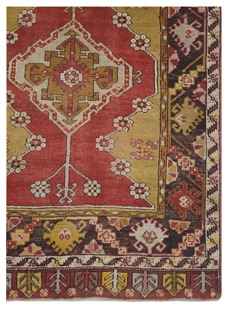 Pacific Anatolia 73580 Red Gold Transitional Hand Knotted Rug