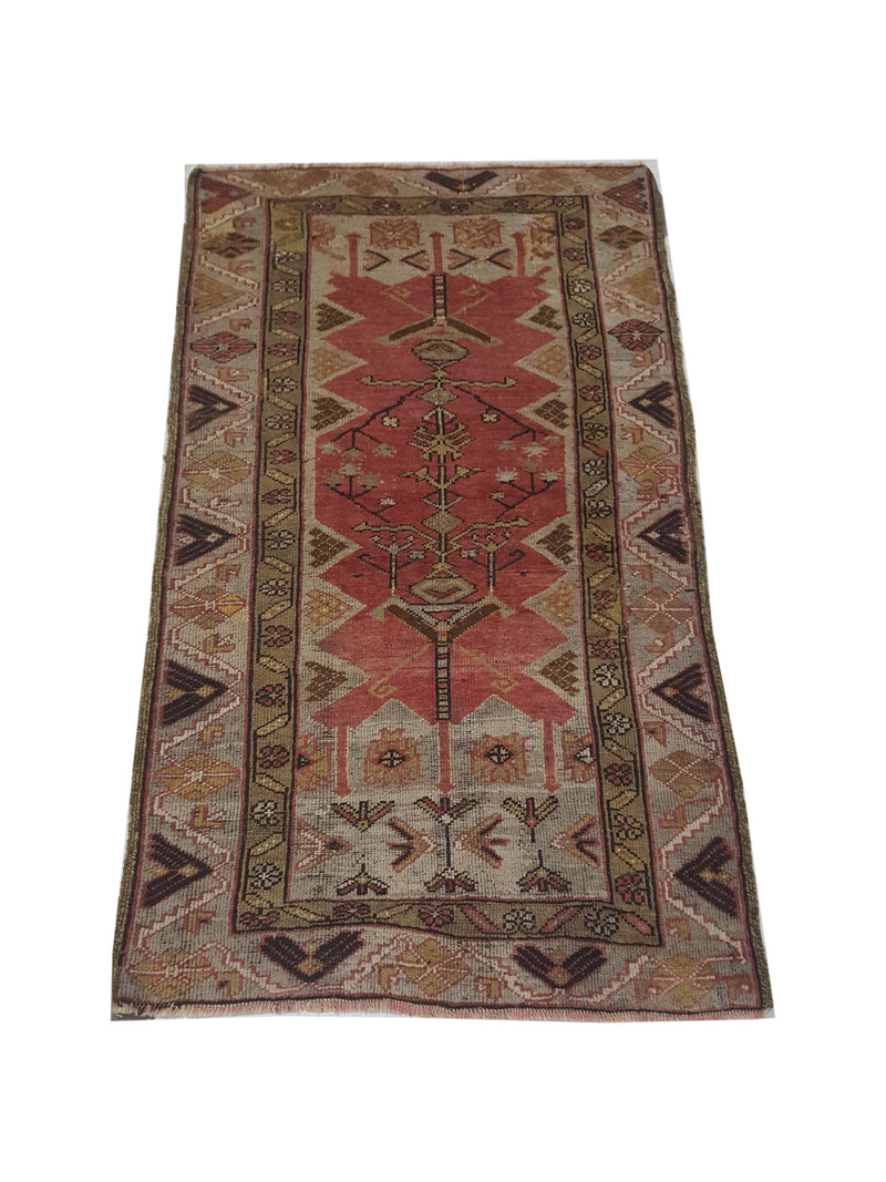 Pacific Anatolia 73581 Rust Grery Transitional Hand Knotted Rug