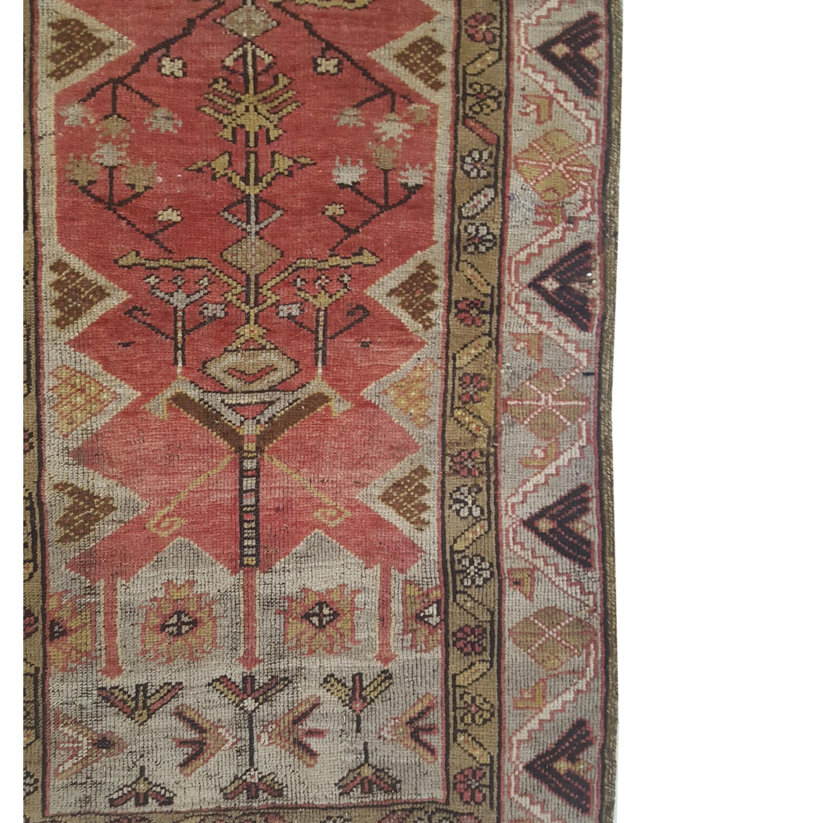 Pacific Anatolia 73581 Rust Grery Transitional Hand Knotted Rug