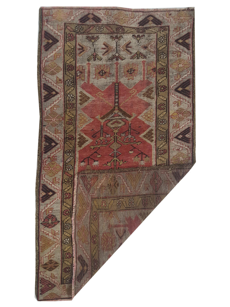 Pacific Anatolia 73581 Rust Grery Transitional Hand Knotted Rug