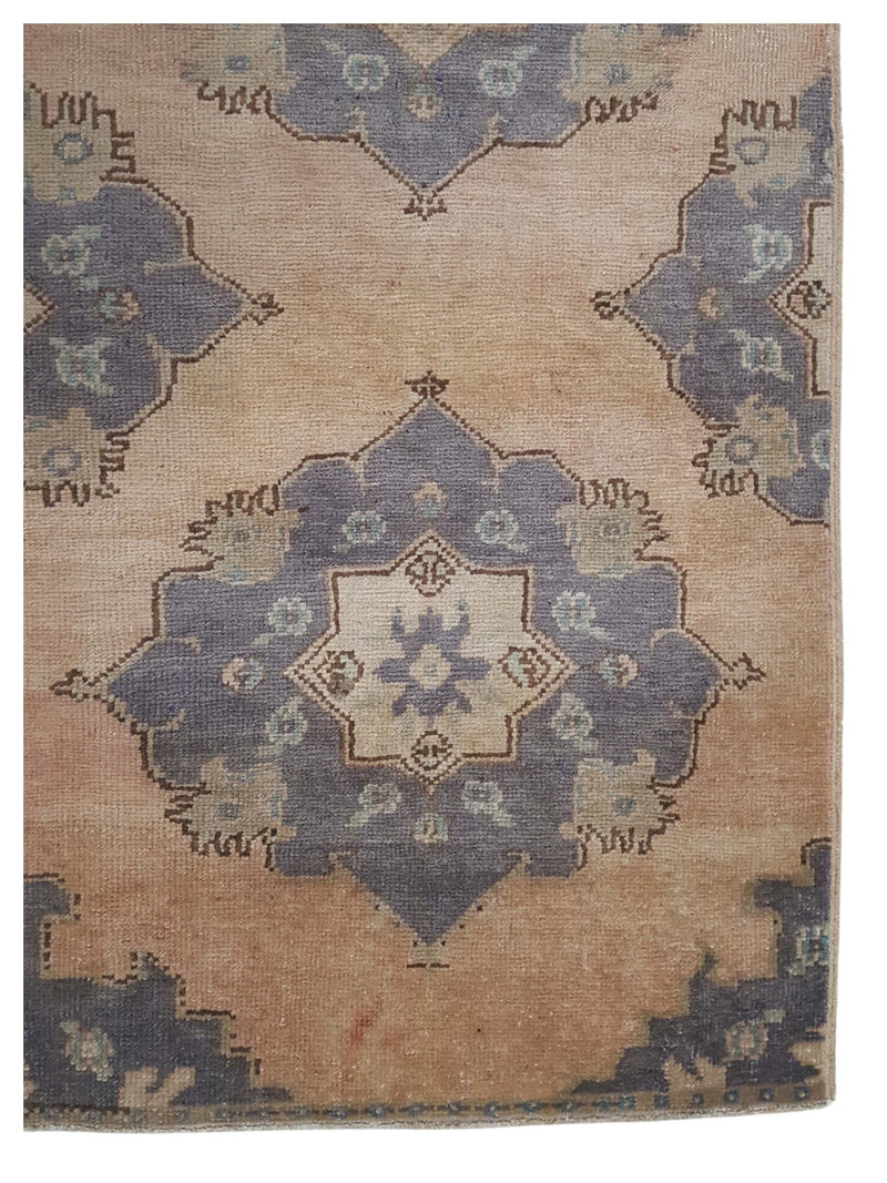 Pacific Anatolia 73591 Camel Teal Transitional Hand Knotted Rug