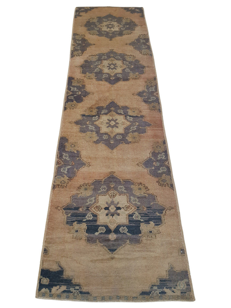 Pacific Anatolia 73591 Camel Teal Transitional Hand Knotted Rug