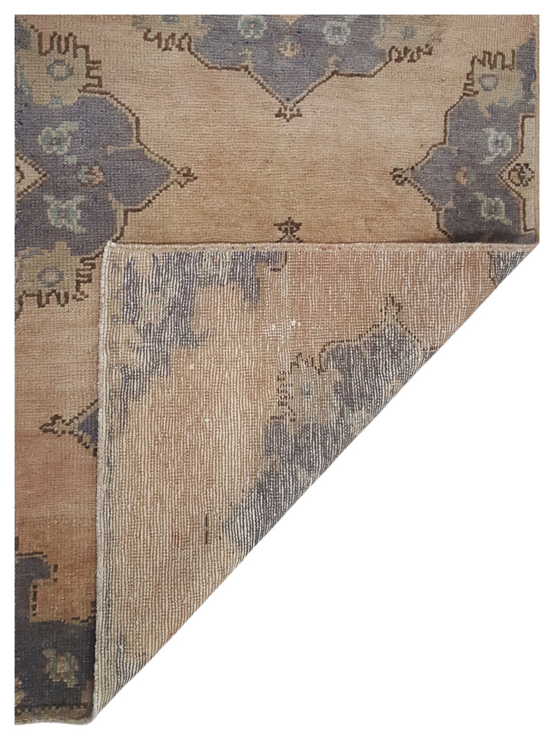 Pacific Anatolia 73591 Camel Teal Transitional Hand Knotted Rug