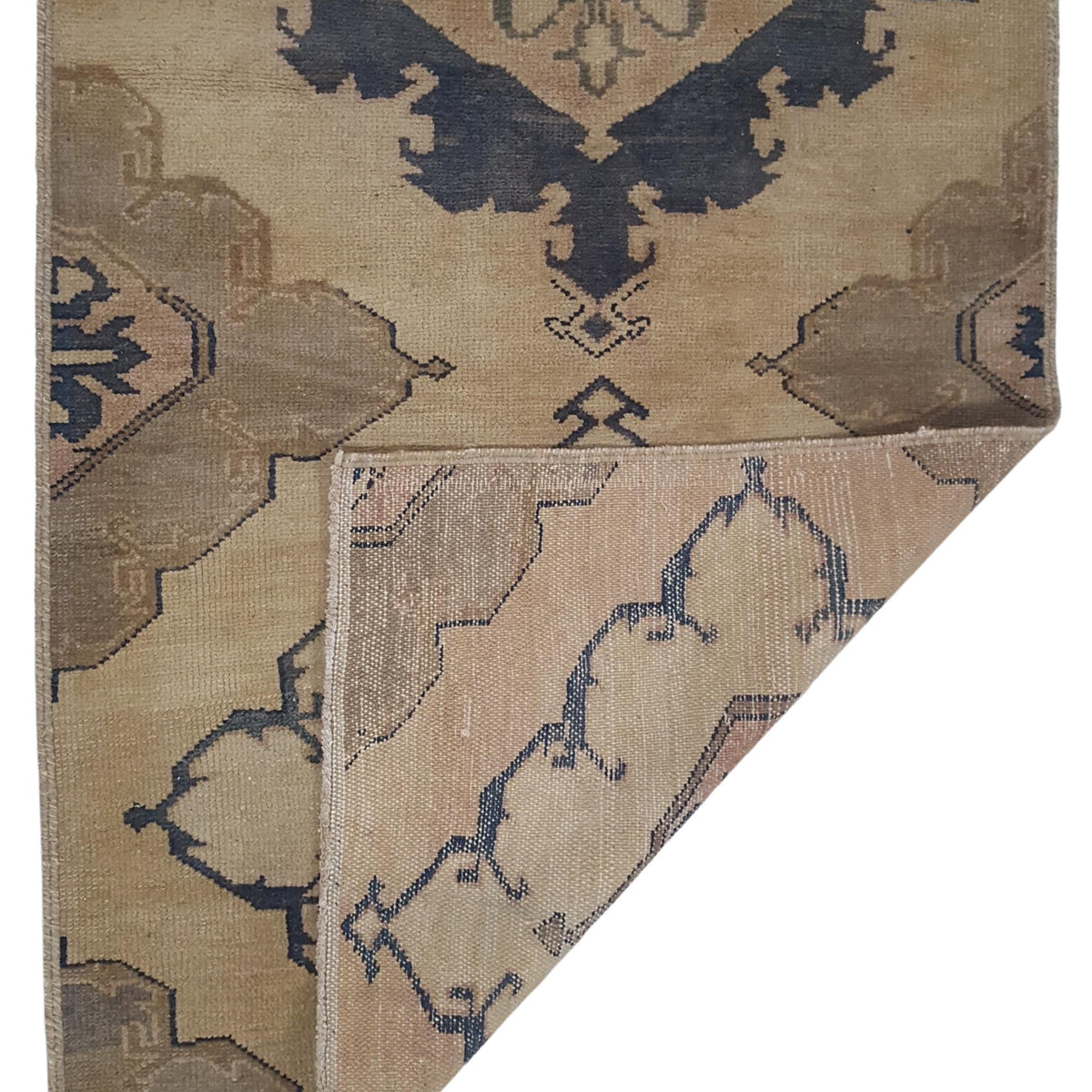 Pacific Anatolia 73592 Camel Navy Transitional Hand Knotted Rug