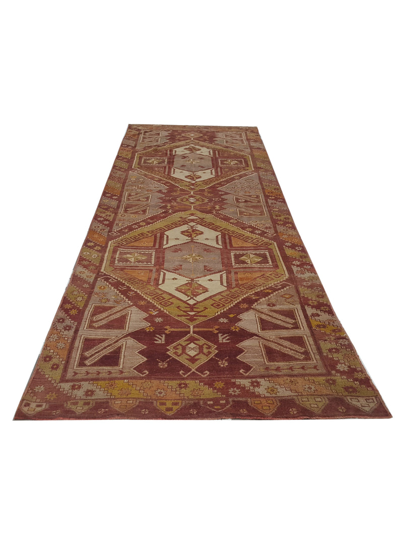 Pacific Anatolia 73594 Rust Gold Transitional Hand Knotted Rug