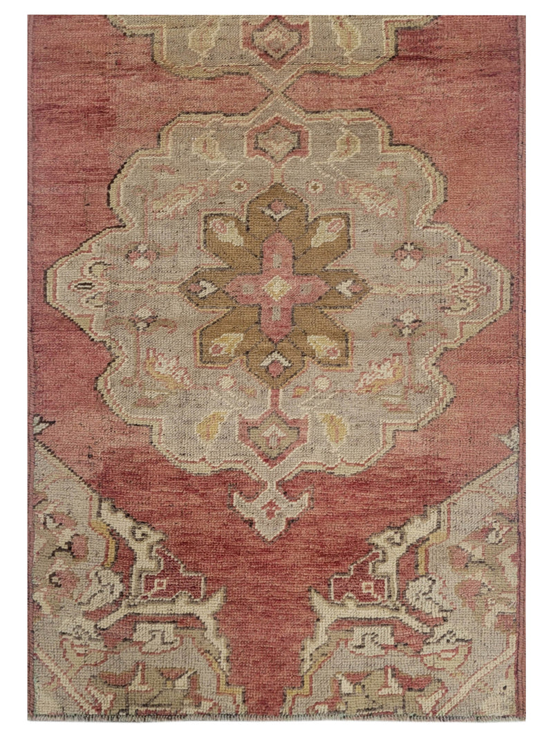 Pacific Anatolia 73599 Rust Grey Transitional Hand Knotted Rug
