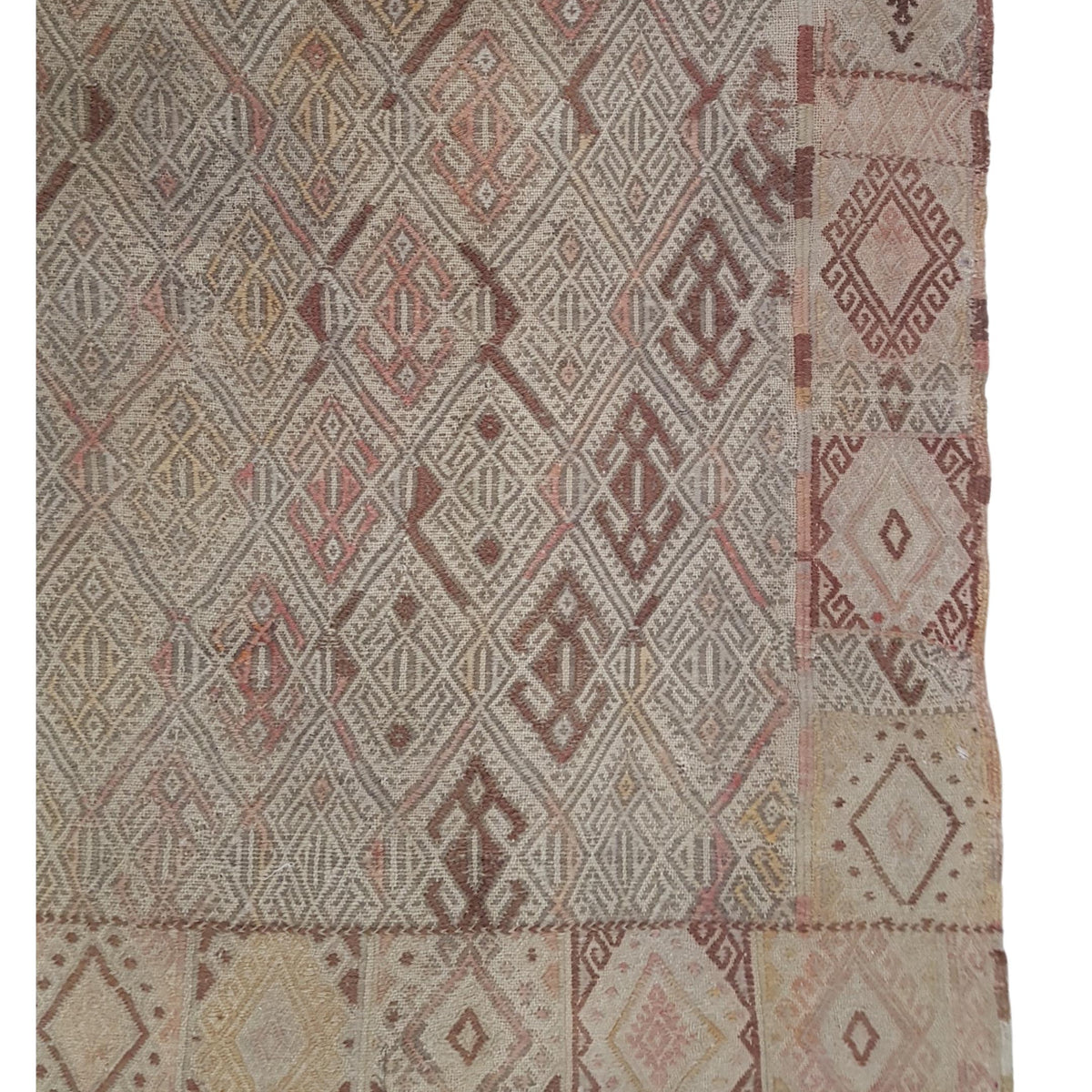 Pacific Gigim 73607 Latte Brown Transitional Flatweave Rug
