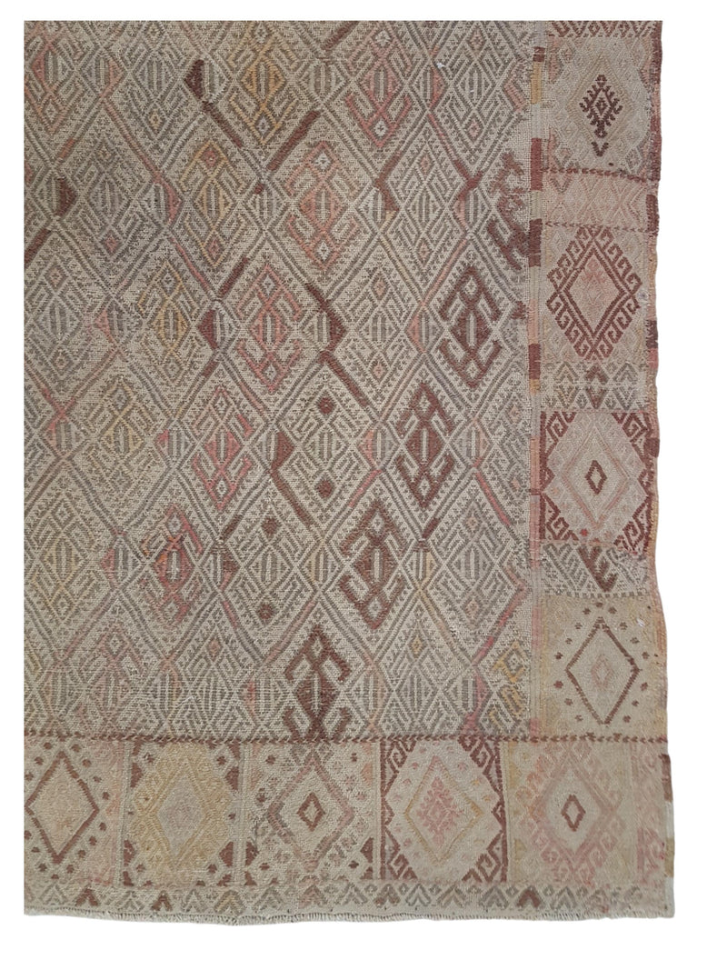 Pacific Gigim 73607 Latte Brown Transitional Flatweave Rug