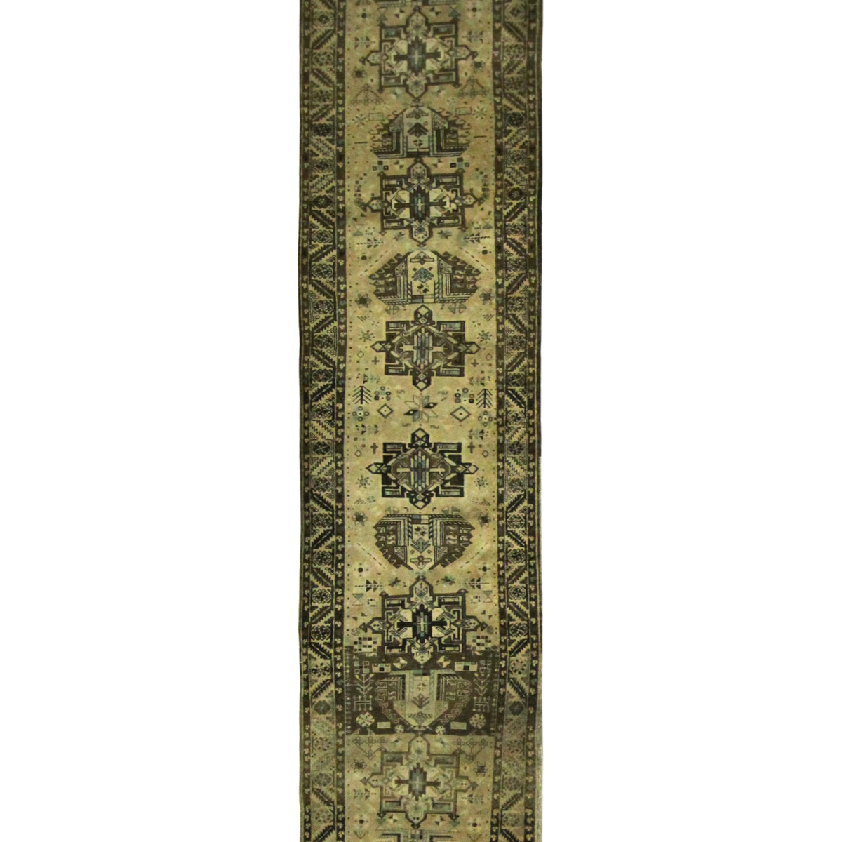 Fasa Antique Heriz  Beige Brown Transitional