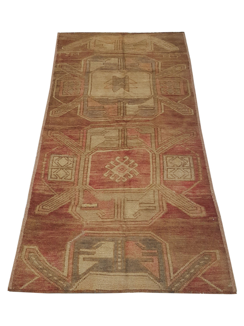 Pacific Kars 73621 Orange Gold Transitional Hand Knotted Rug