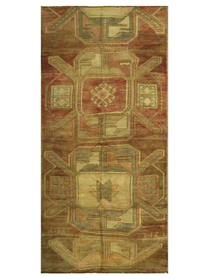 Pacific Kars 73621 Orange Gold Transitional Hand Knotted Rug