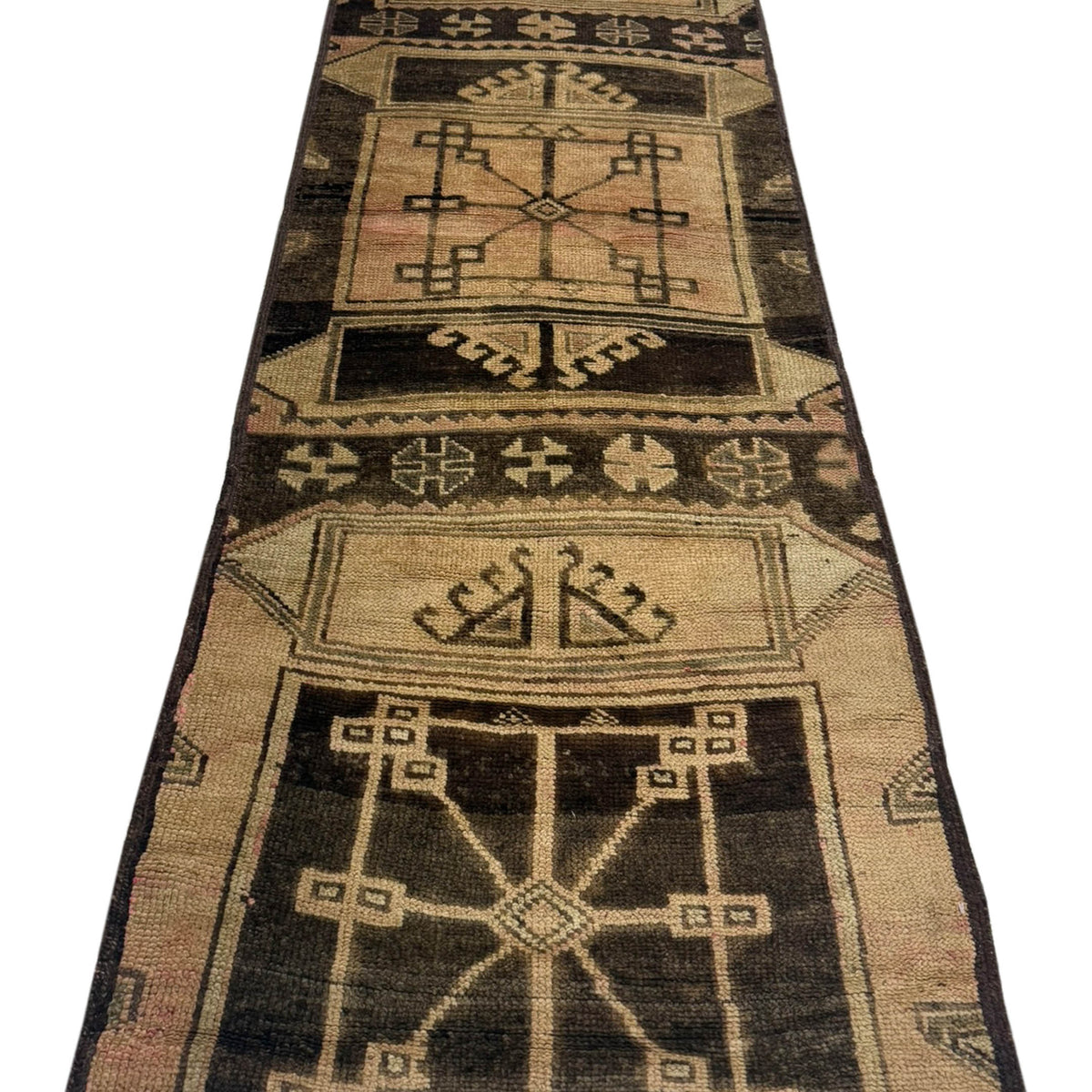 Pacific Kars 73622 Camel Brown Transitional Hand Knotted Rug