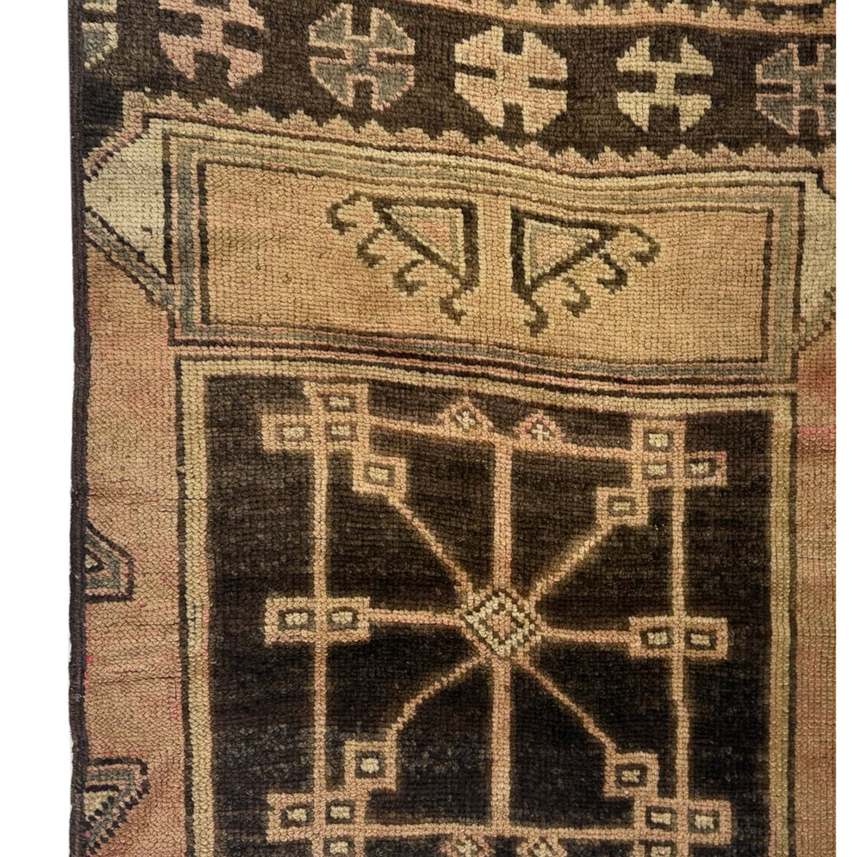 Pacific Kars 73622 Camel Brown Transitional Hand Knotted Rug