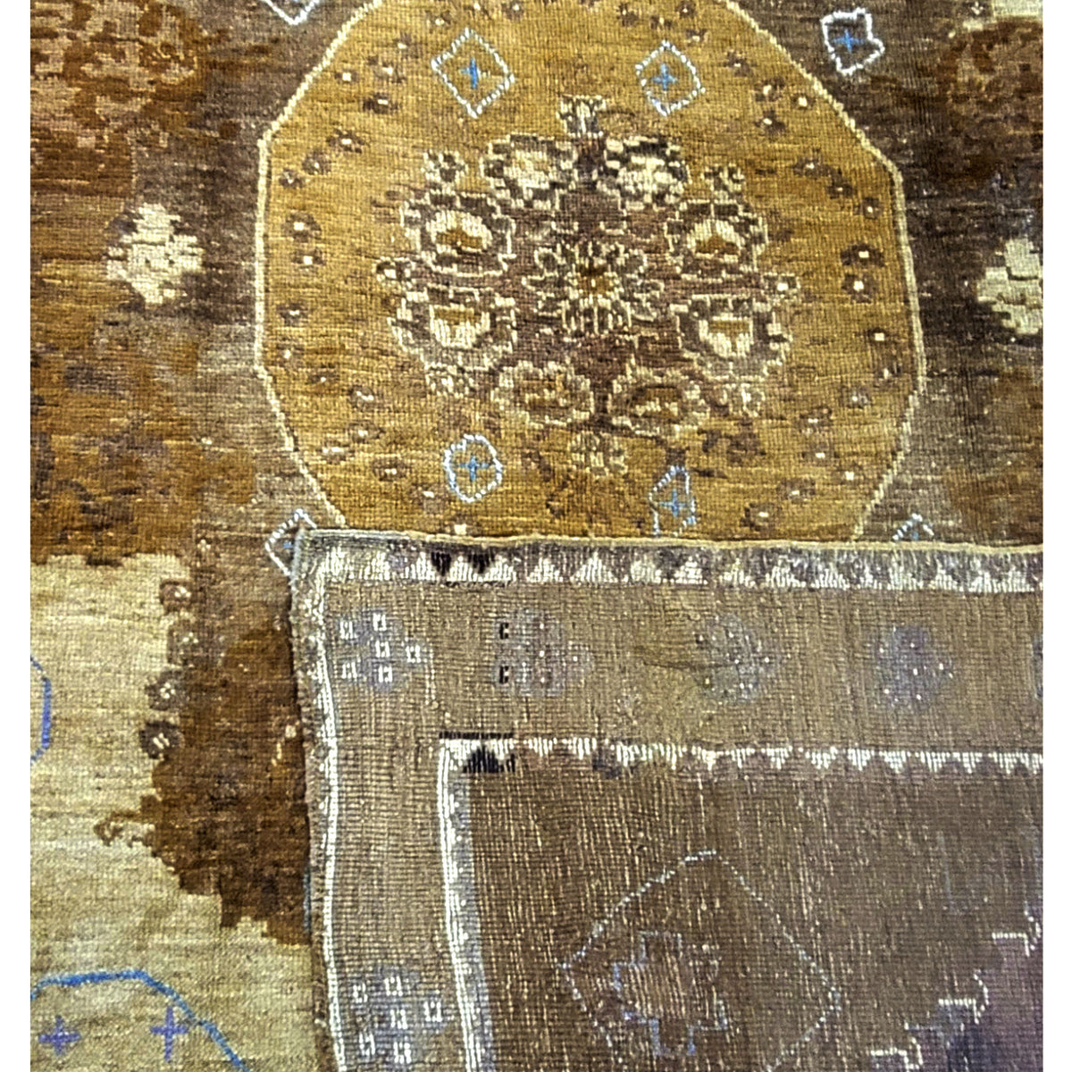 Pacific Kars 73631 Mocha Beige Transitional Hand Knotted Rug