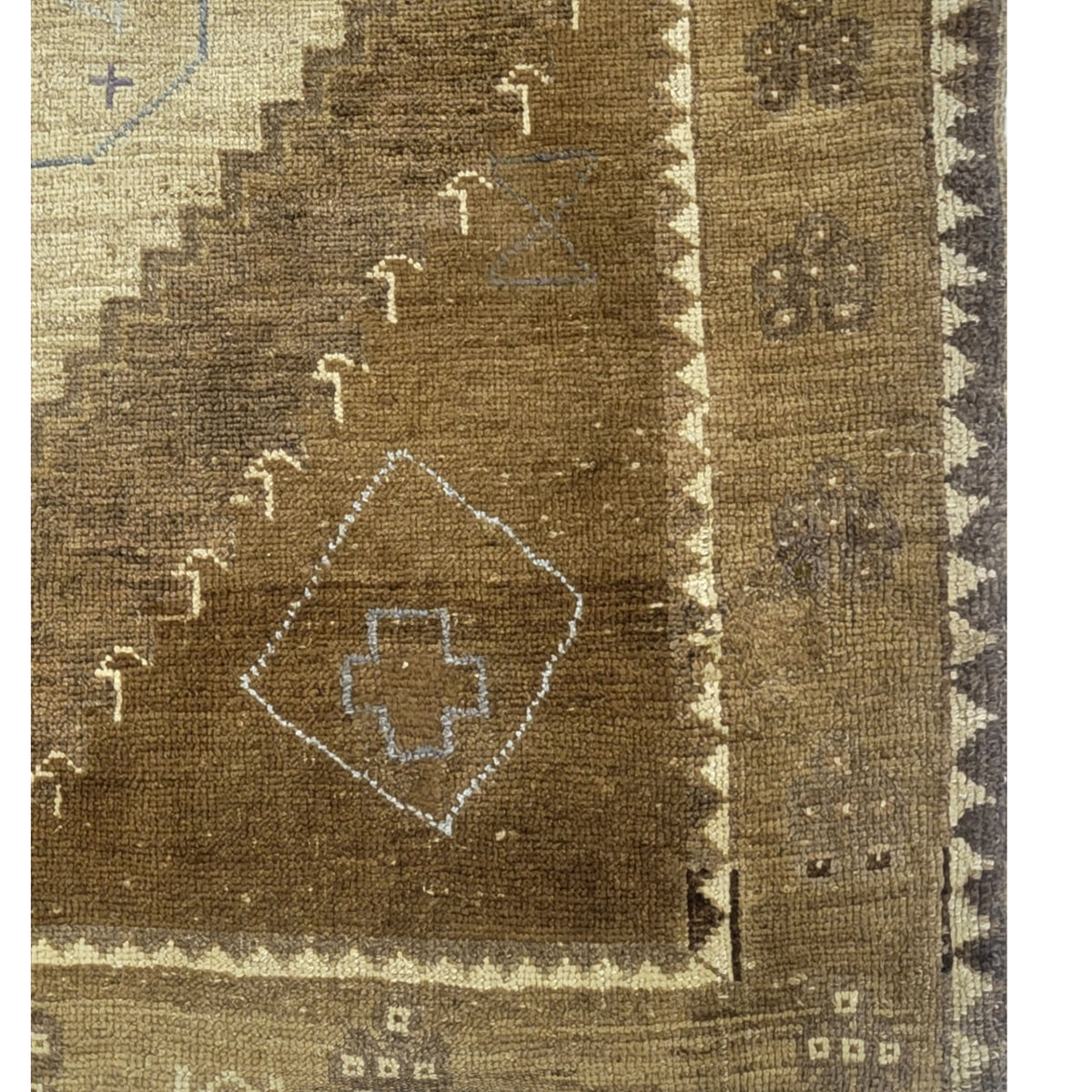 Pacific Kars 73631 Mocha Beige Transitional Hand Knotted Rug