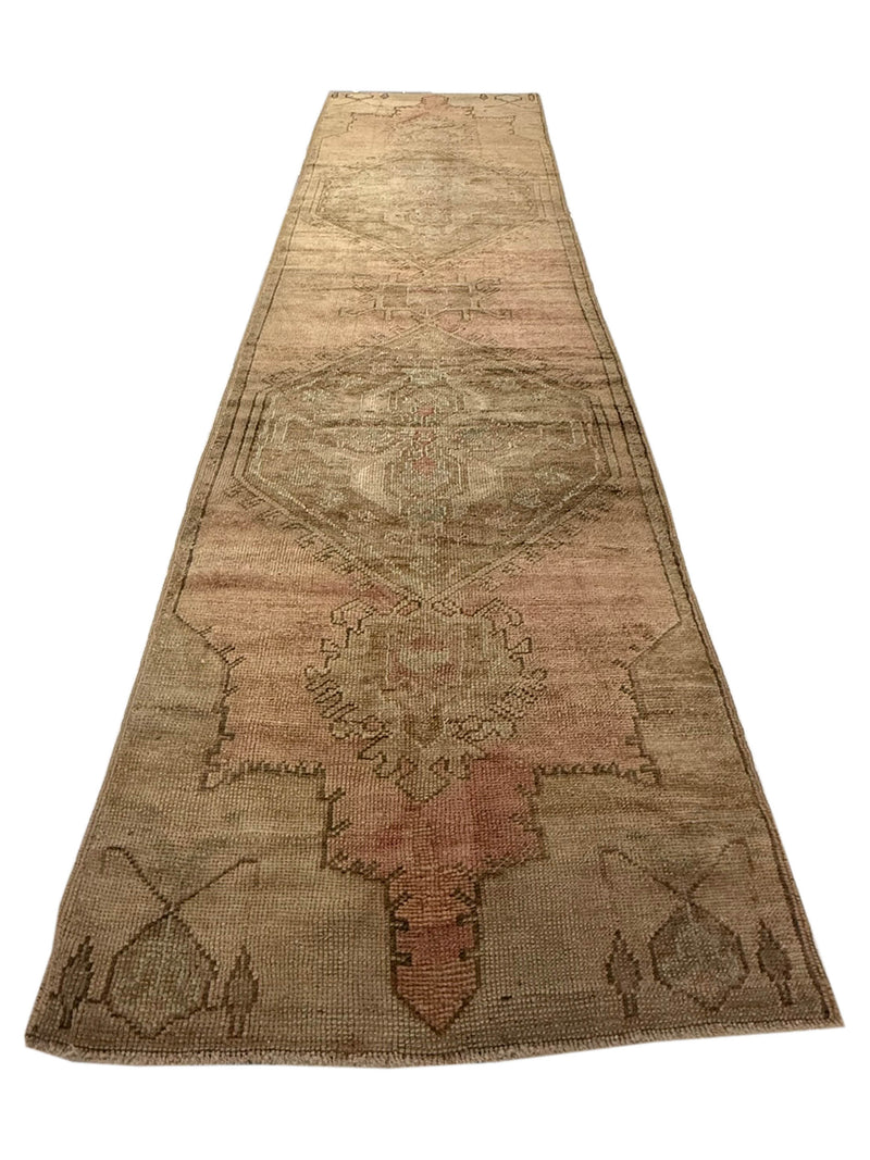 Pacific Anatolia 73640 Camel Pink Transitional Hand Knotted Rug