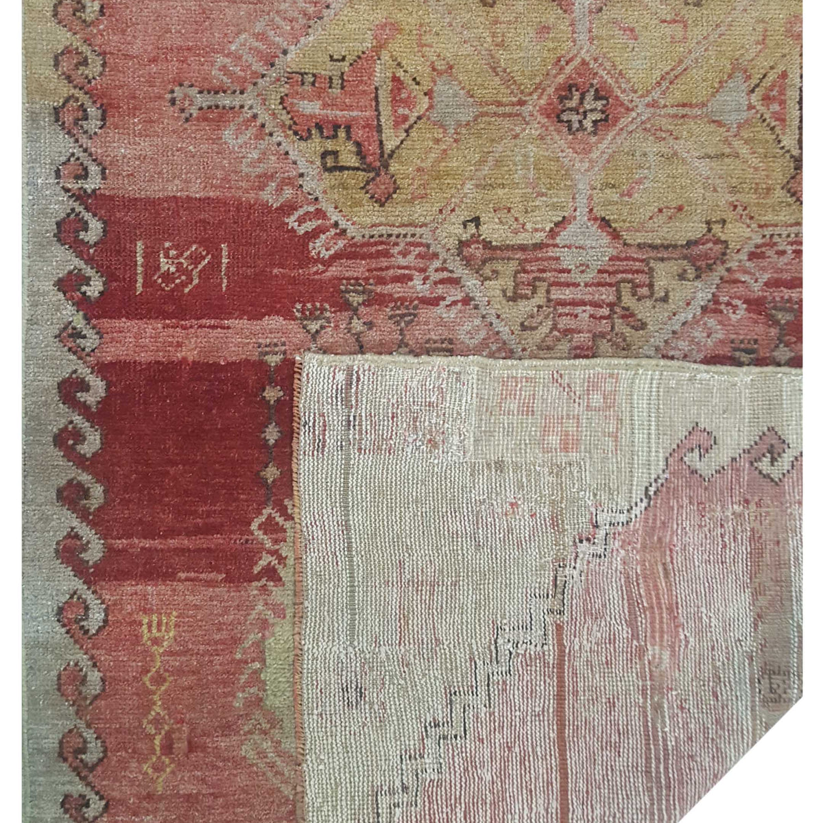 Pacific Anatolia 73644 Orange Gold Transitional Hand Knotted Rug