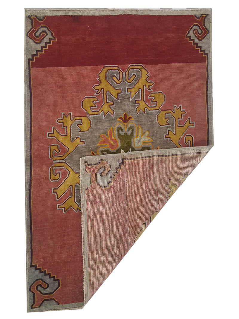 Pacific Anatolia 73648 Orange Grey Transitional Hand Knotted Rug