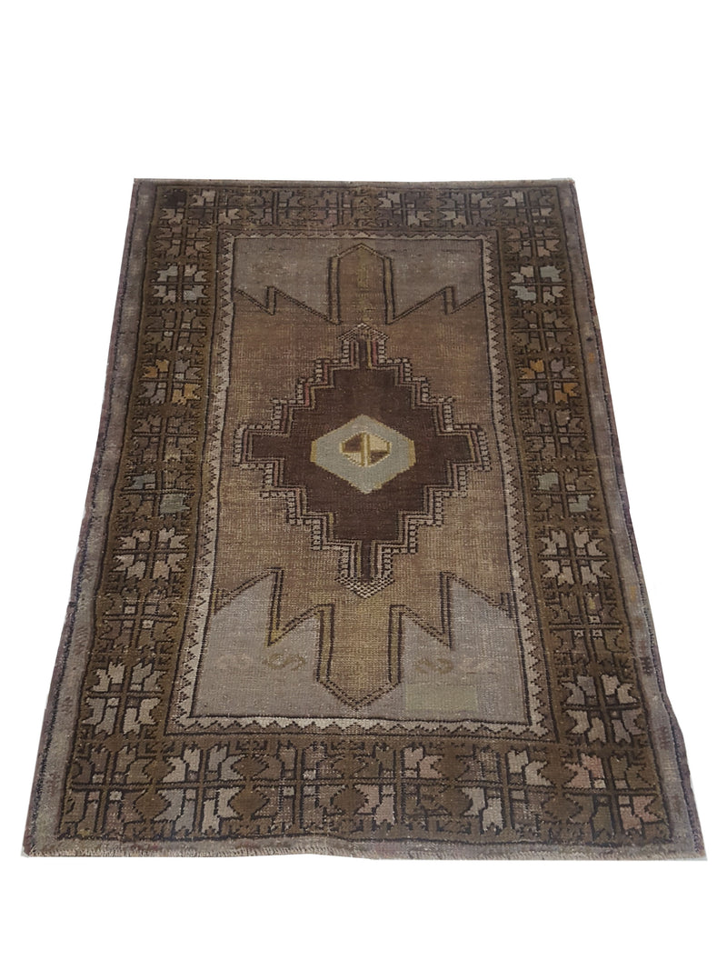 Pacific Anatolia 73651 Latte Mocha Transitional Hand Knotted Rug