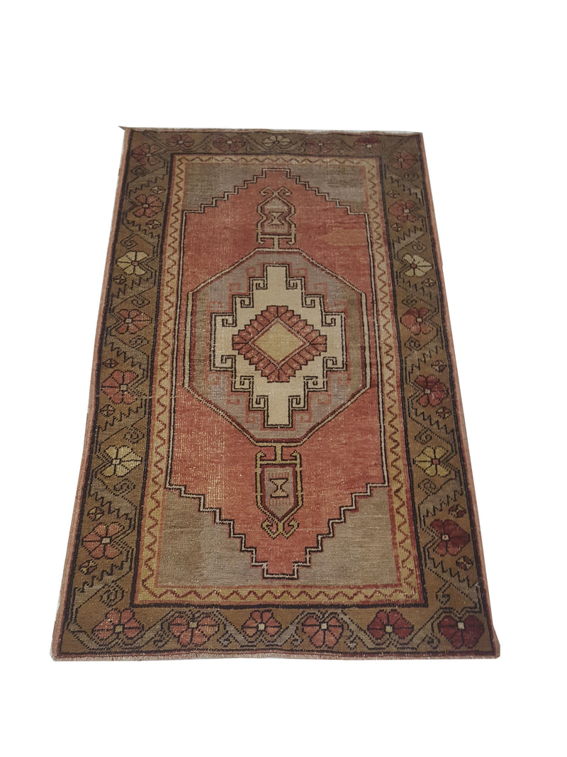 Pacific Anatolia 73652 Orange Gold Transitional Hand Knotted Rug