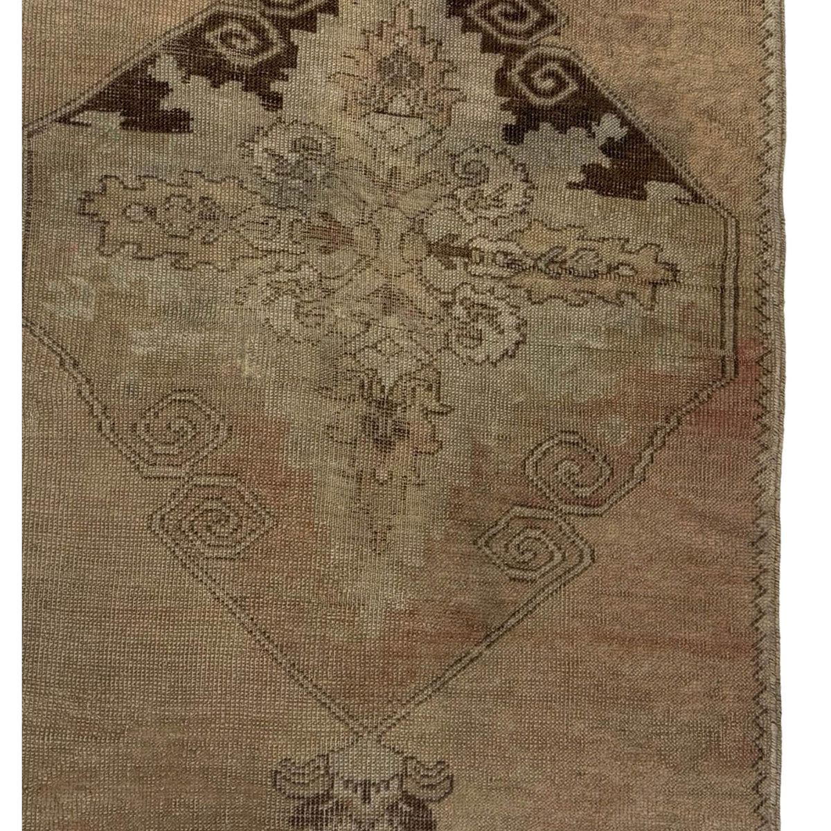 Pacific Anatolia 73654 Camel Brown Transitional Hand Knotted Rug