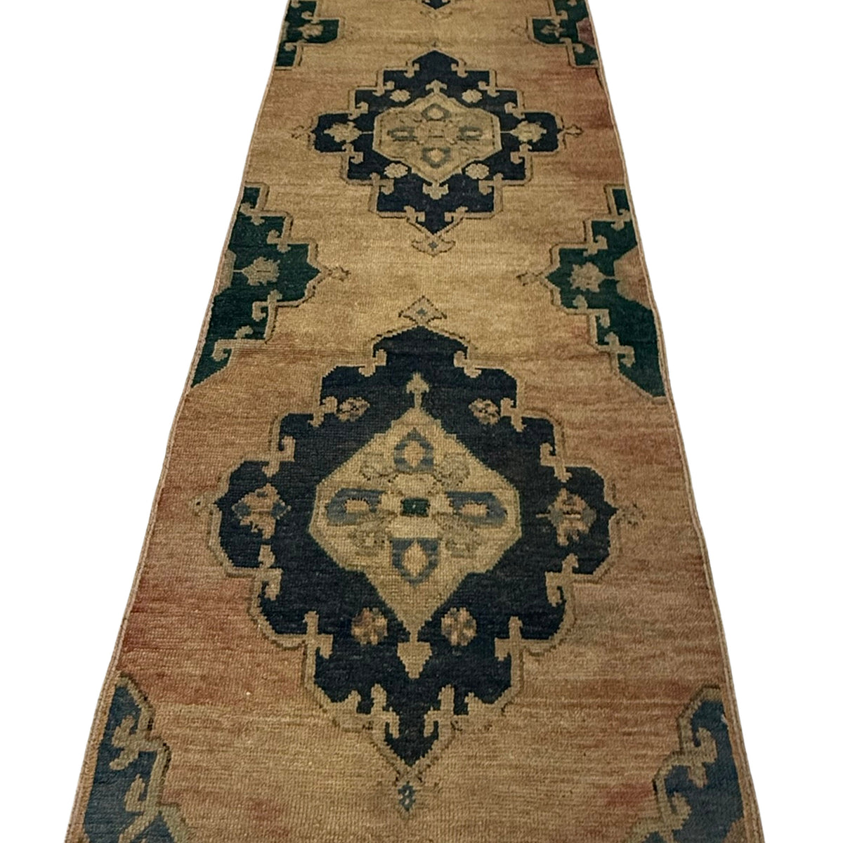 Pacific Anatolia 73658 Camel Navy Transitional Hand Knotted Rug