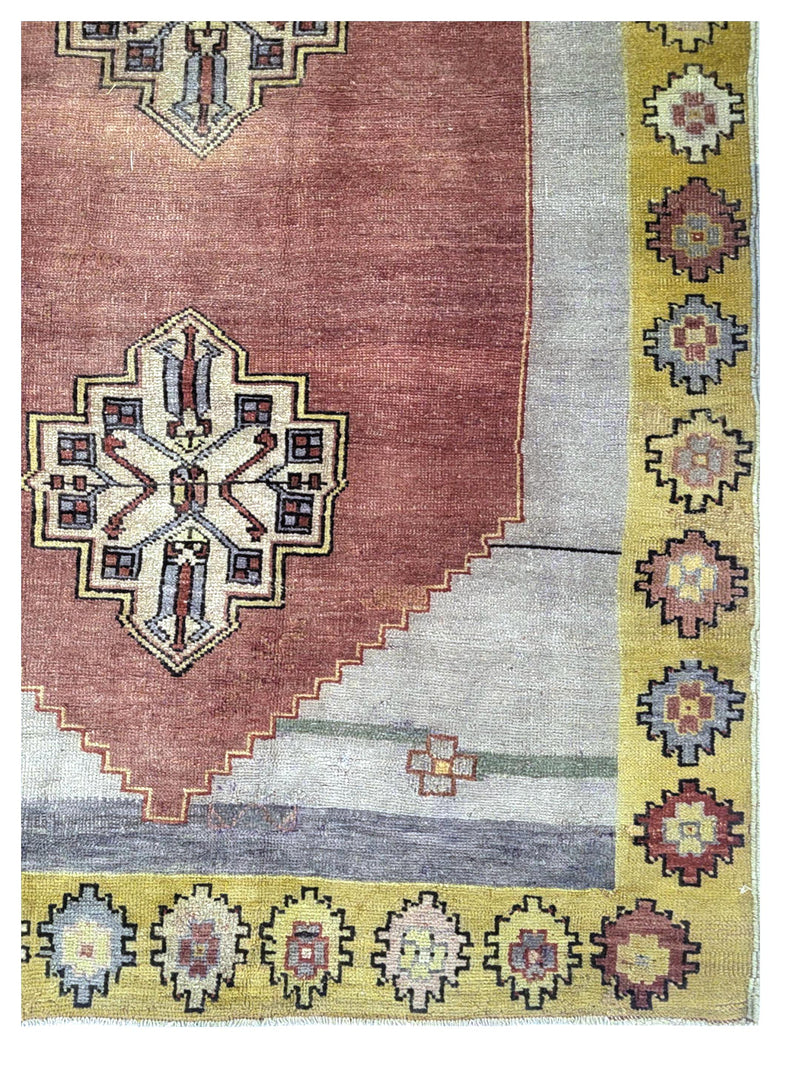 Pacific Anatolia 73659 Rust Gold Transitional Hand Knotted Rug