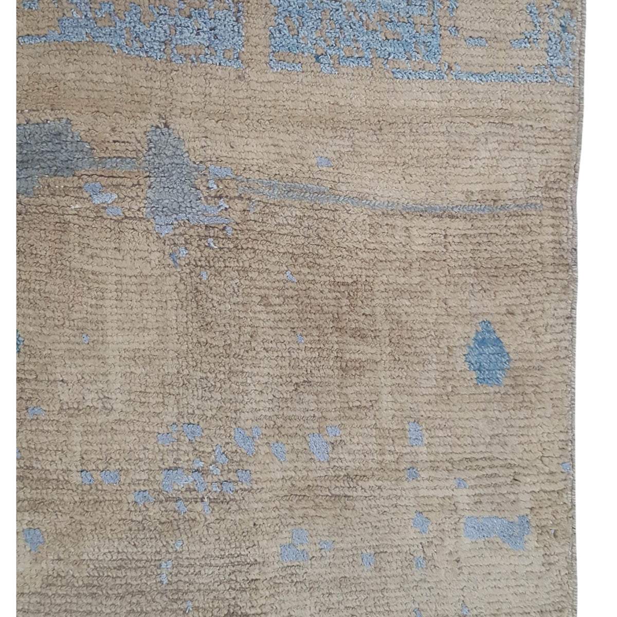 Pacific Moroccan 73664 Camel Blue Transitional Hand Knotted Rug