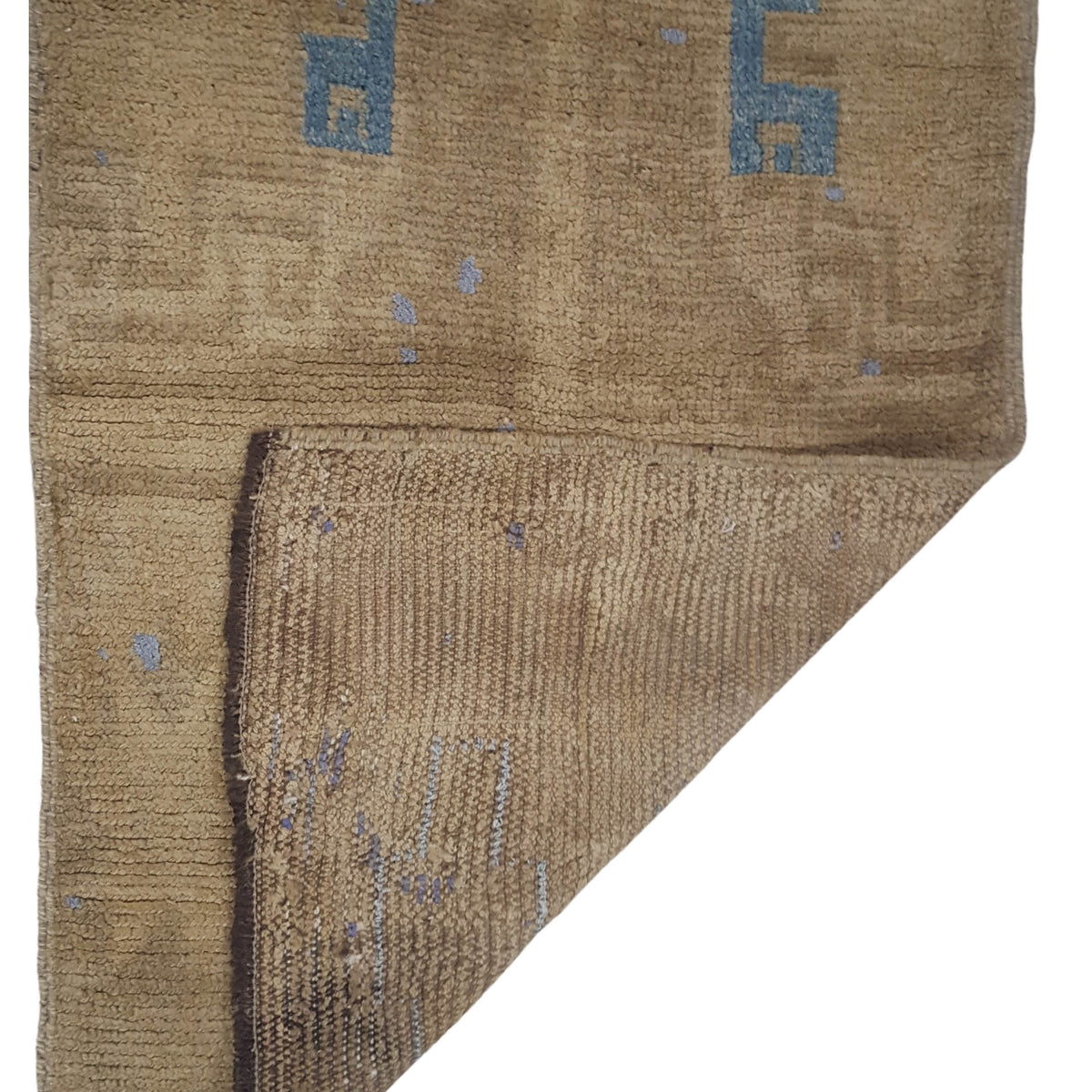 Pacific Moroccan 73664 Camel Blue Transitional Hand Knotted Rug