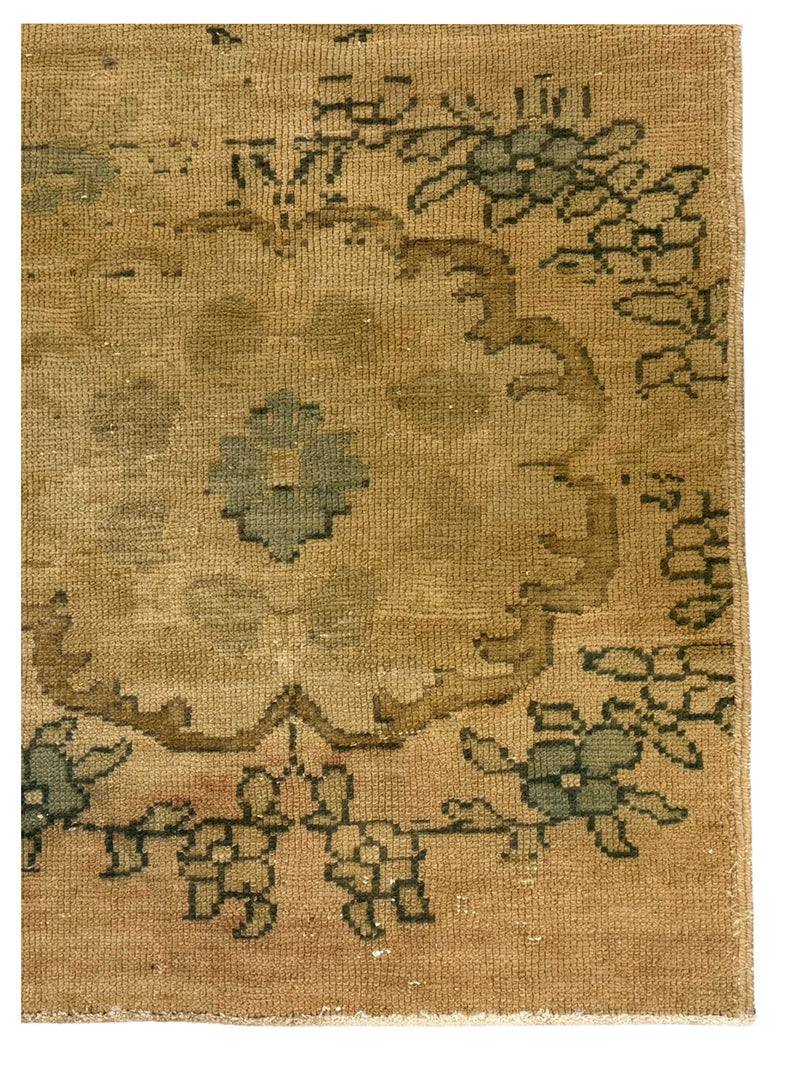 Pacific Anatolia 73665 Camel Teal Transitional Hand Knotted Rug