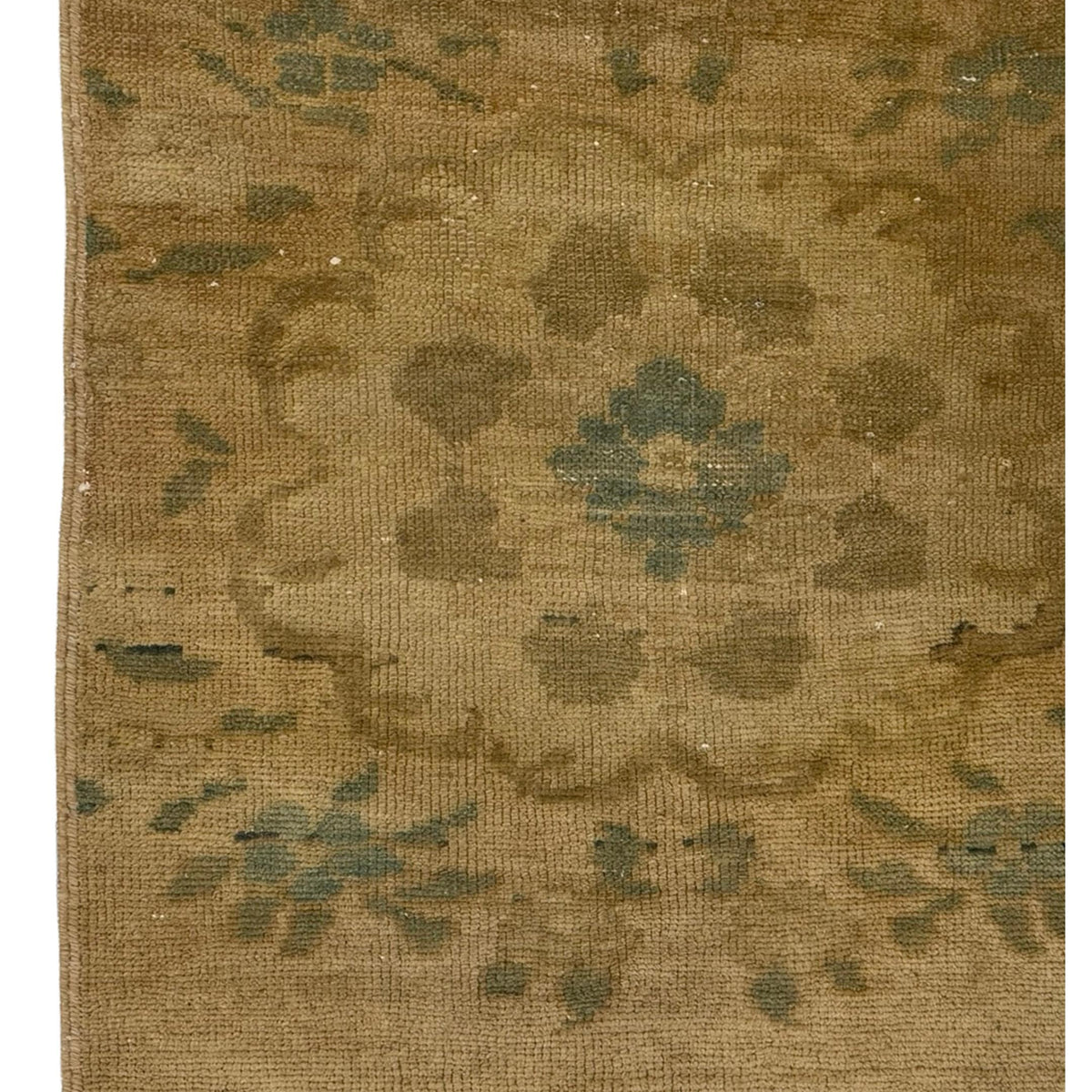 Pacific Anatolia 73665 Camel Teal Transitional Hand Knotted Rug