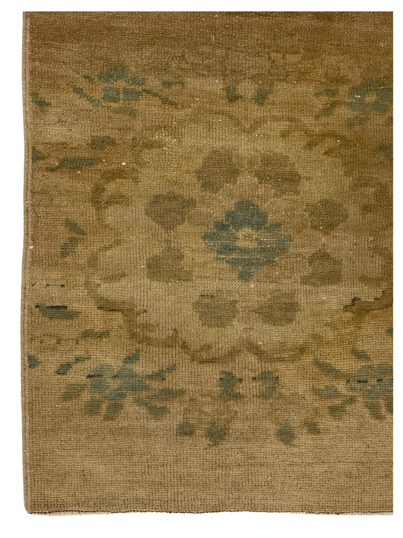 Pacific Anatolia 73665 Camel Teal Transitional Hand Knotted Rug