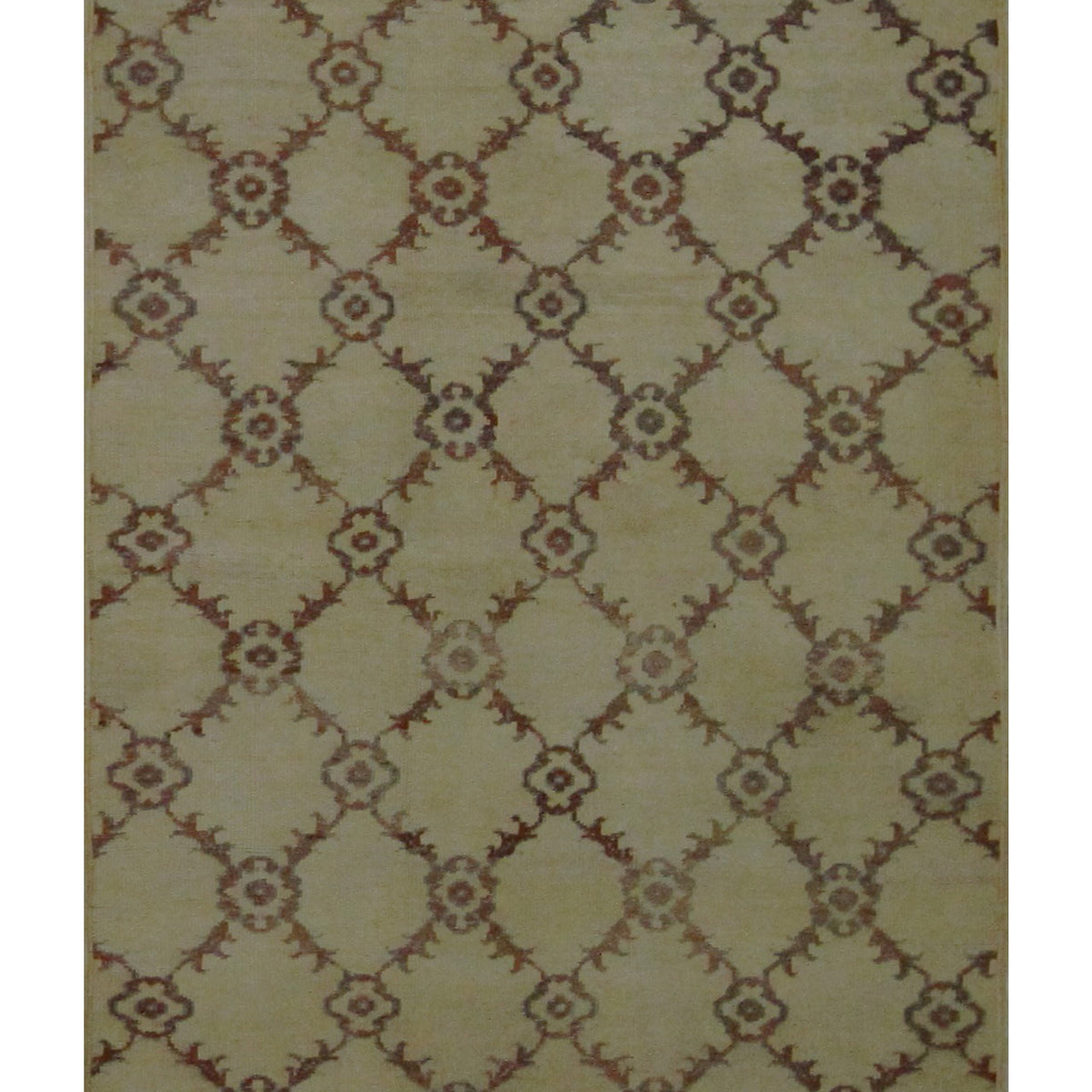 Pacific Anatolia 73678 Camel Rose Transitional Hand Knotted Rug