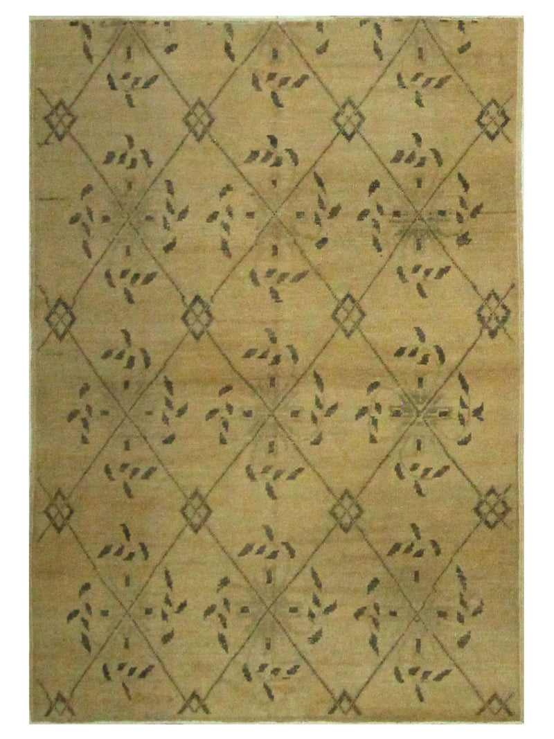 Pacific Anatolia 73681 Beige Brown Transitional Hand Knotted Rug