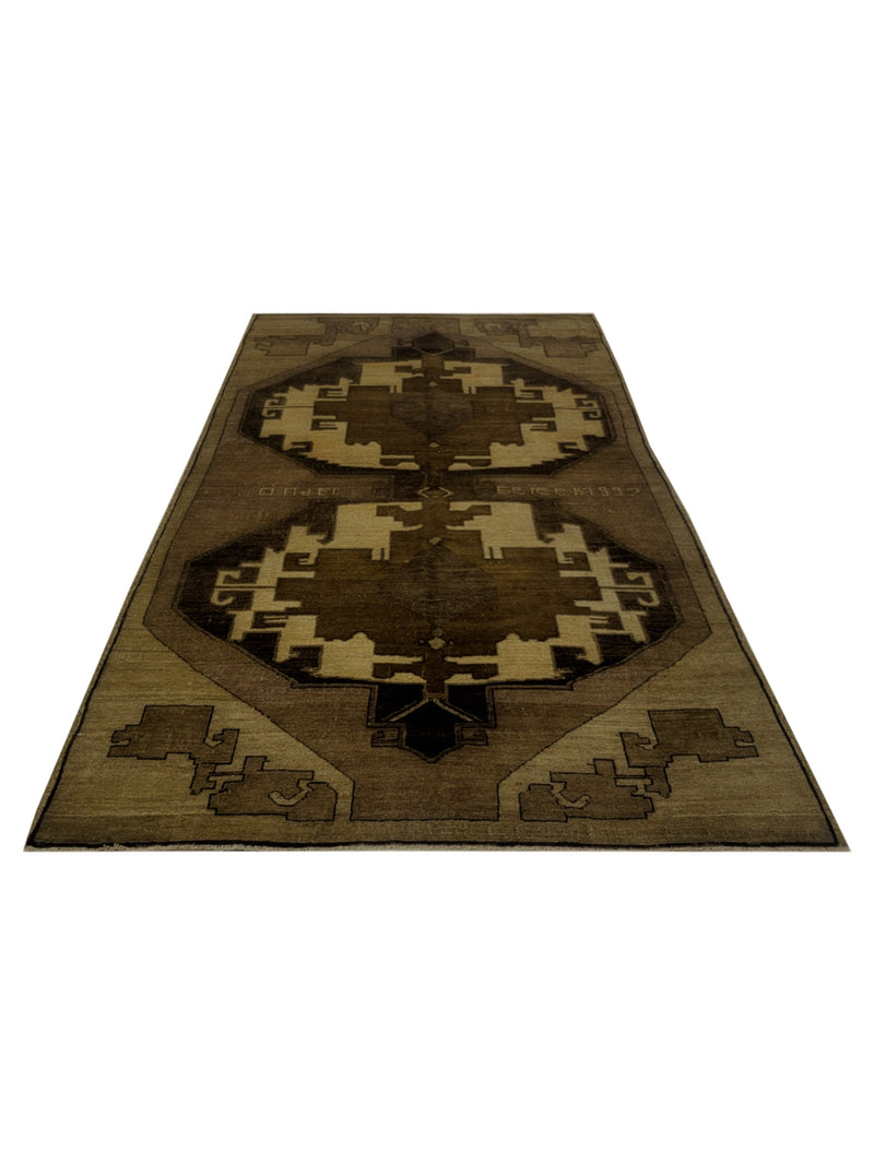 Pacific Kars 73686 Mocha Latte Transitional Hand Knotted Rug