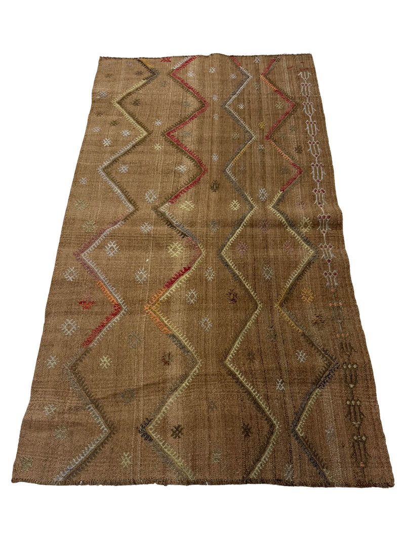 Pacific Vintage Kilim 73698 Camel Latte Transitional Hand Woven Rugs