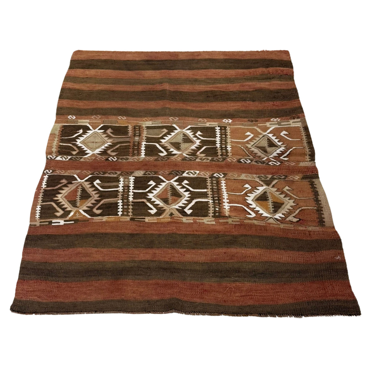 Pacific Vintage Kilim 73699 Orange Mocha Transitional Hand Woven Rugs