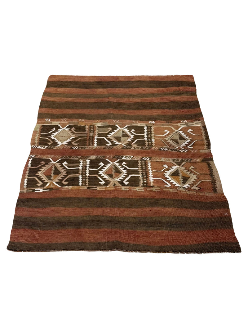 Pacific Vintage Kilim 73699 Orange Mocha Transitional Hand Woven Rugs