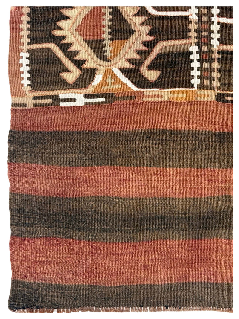 Pacific Vintage Kilim 73699 Orange Mocha Transitional Hand Woven Rugs