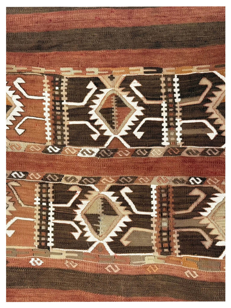 Pacific Vintage Kilim 73699 Orange Mocha Transitional Hand Woven Rugs