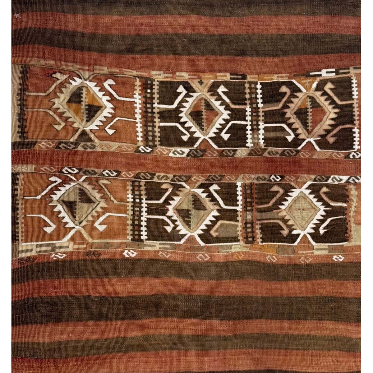 Pacific Vintage Kilim  Orange Mocha Transitional