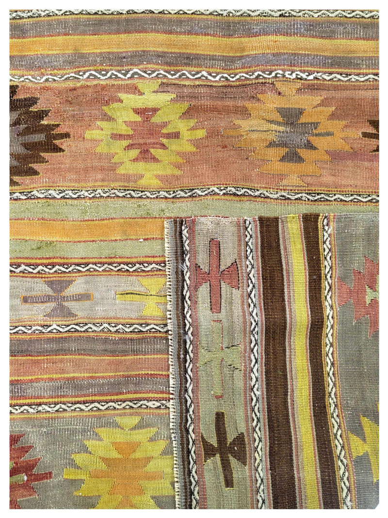 Pacific Vintage Kilim C-1015 Orange Multi Transitional Hand Woven Rugs