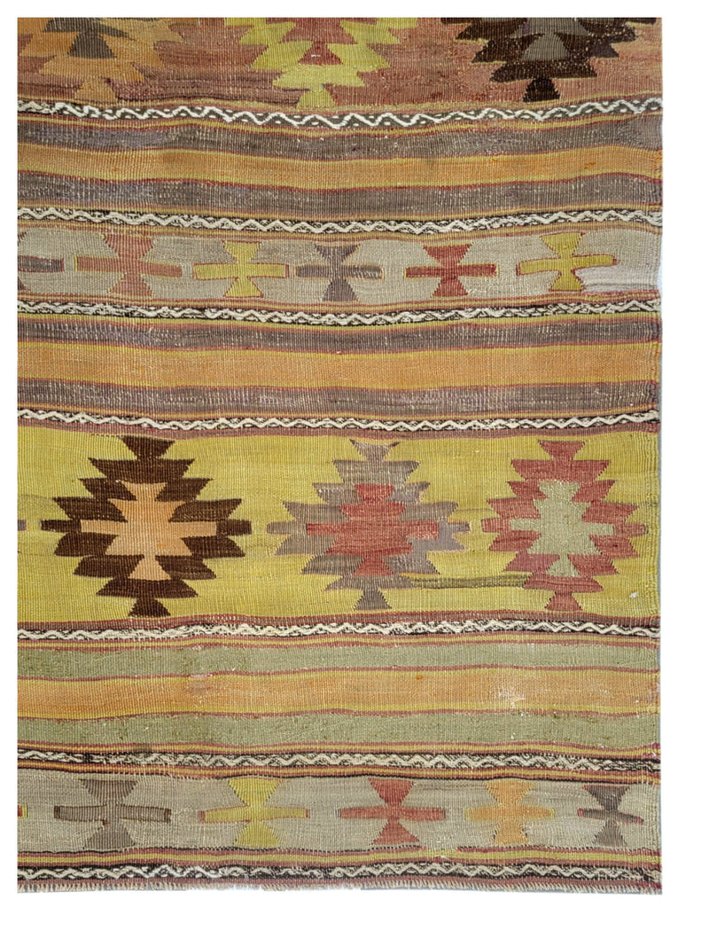 Pacific Vintage Kilim C-1015 Orange Multi Transitional Hand Woven Rugs