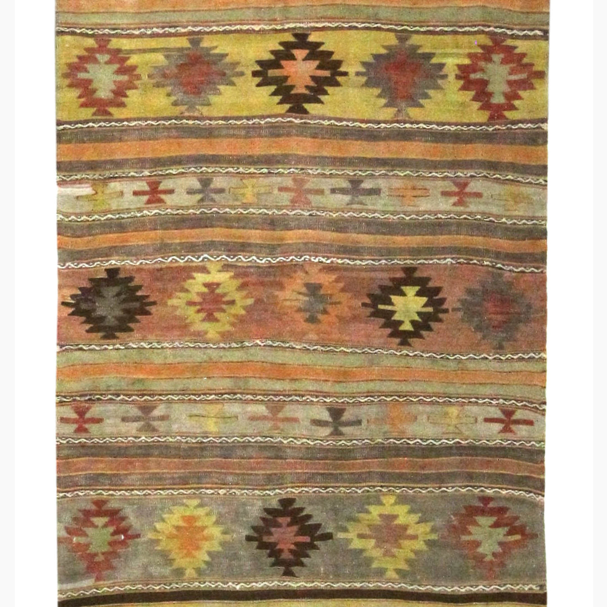Pacific Vintage Kilim  Orange Multi Transitional