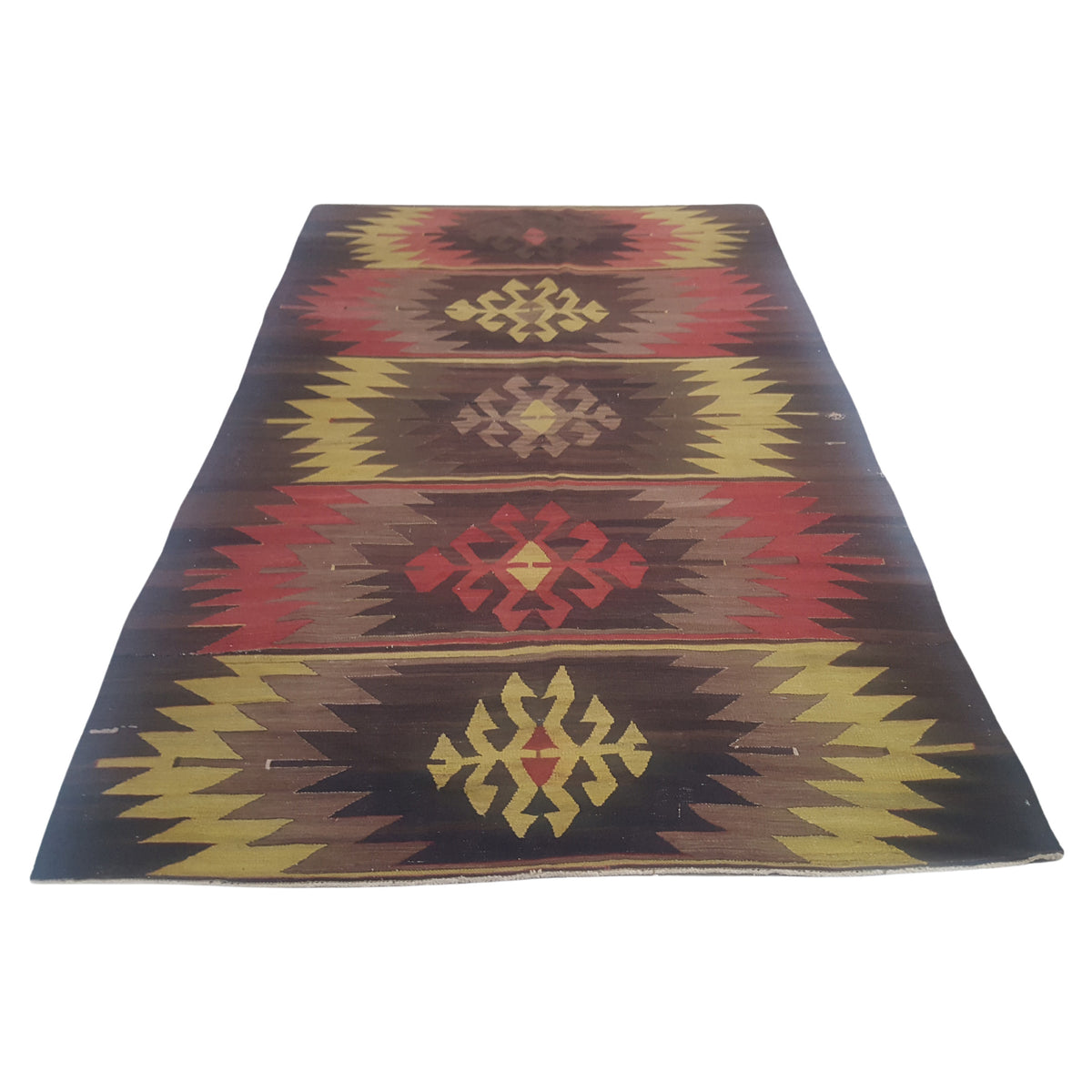 Pacific Vintage Kilim 73703 Brown Multi Transitional Hand Woven Rugs